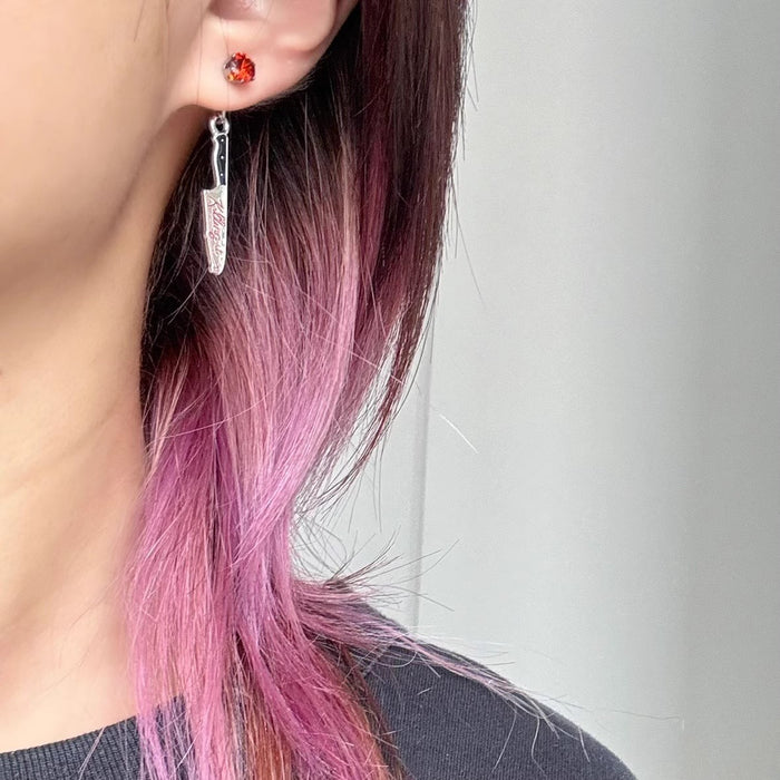 Wholesale Dagger Stud Stud Earrings Ear Buckle Retro Y2K Personality Niche Earrings Halloween