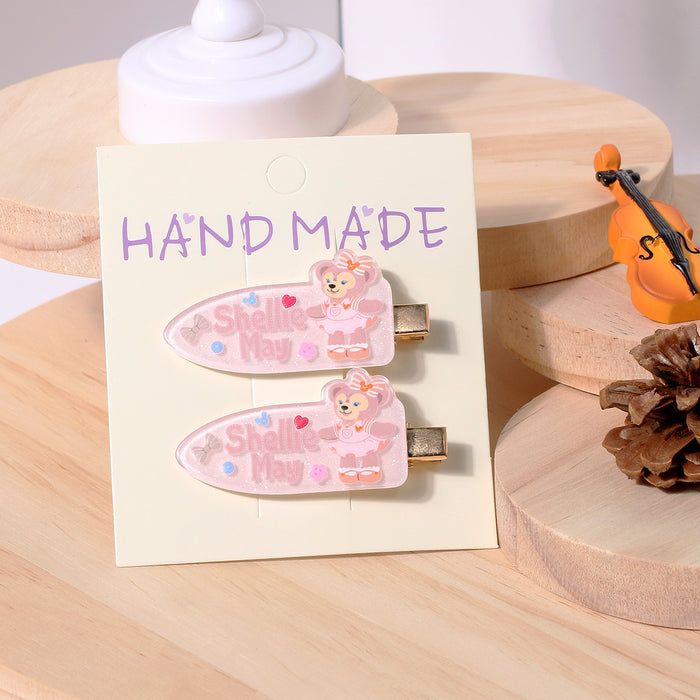 Wholesale Acrylic Cartoon Cute Side Clip Hairpin