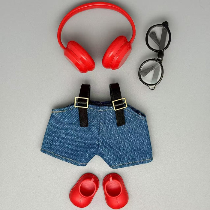 Wholesale Kola doll clothes set with headphones and vinyl doll clothes