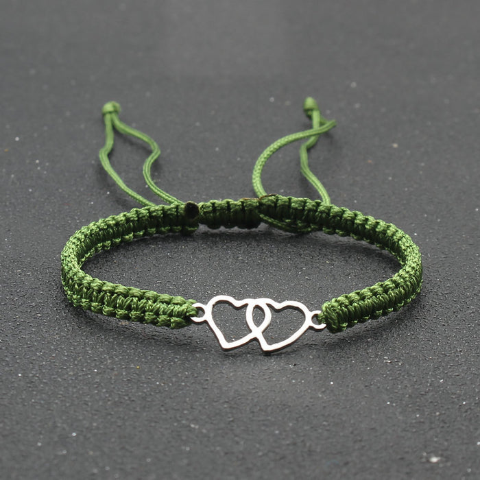 Wholesale Stainless Steel Bracelet Hand Woven Adjustable Red String Bracelet