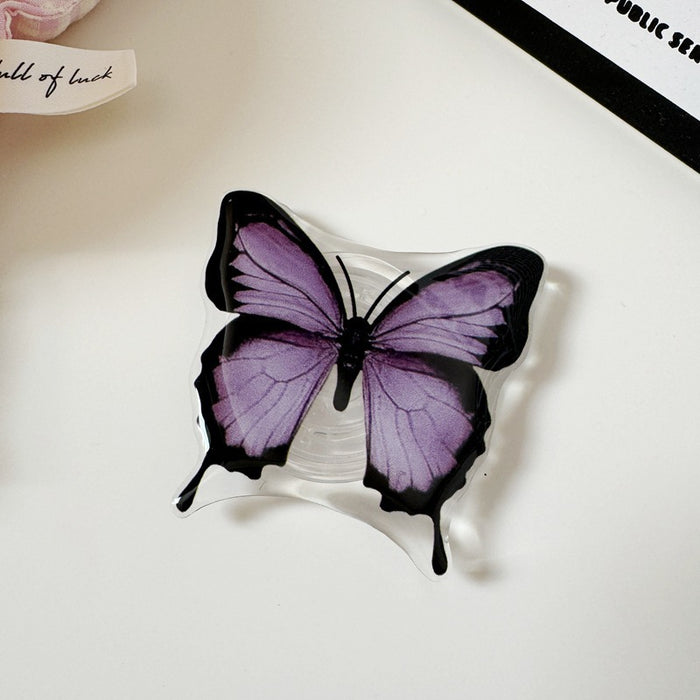 Wholesale PVC Butterfly Phone Grip Stand Accessory