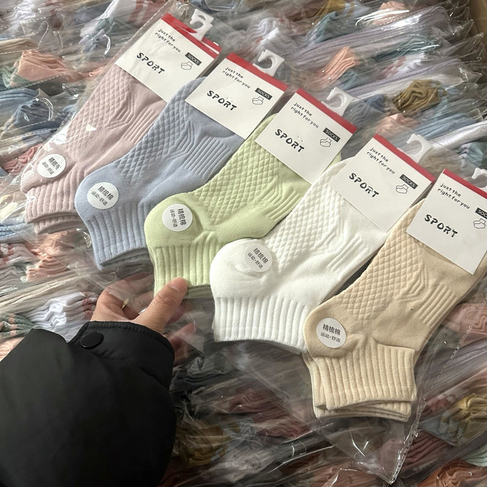 Wholesale Socks, Short Socks, Thin Low cut Sports Socks, Zhuji Cotton Socks, Versatile Women's Socks