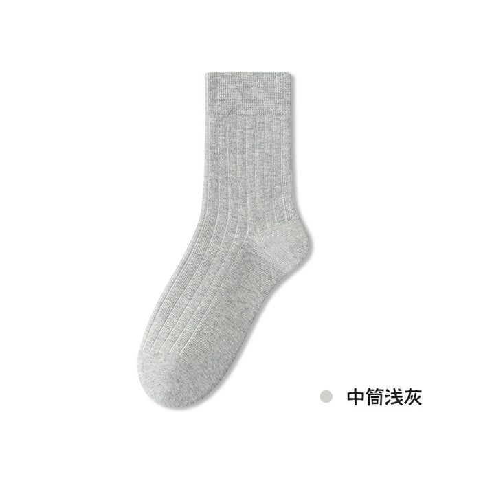 Wholesale Pile socks made of pure cotton, mid tube socks, boneless socks