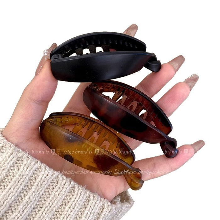 Wholesale Simple Banana Hairpin Women's Head Ponytail Clip Headwear