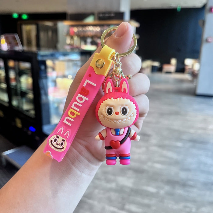 Wholesale Cute cartoon keychain with a heart-shaped bag