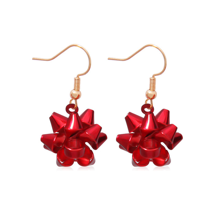 Wholesale 3pcs Alloy Diamond Color Bell Snowflake Christmas Tree Earrings JDC-ES-BinL015