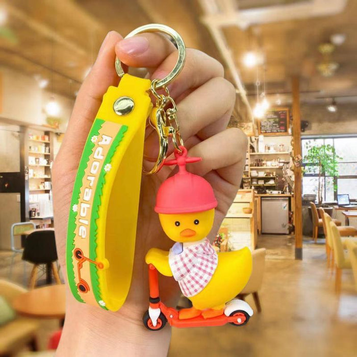 Wholesale Cartoon Silicone Doll Keychain JDC-KC-MingT186