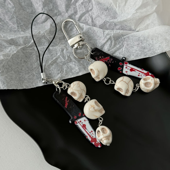 Wholesale Pendant Personalized Skull Keychain Mobile Phone Chain Pendant