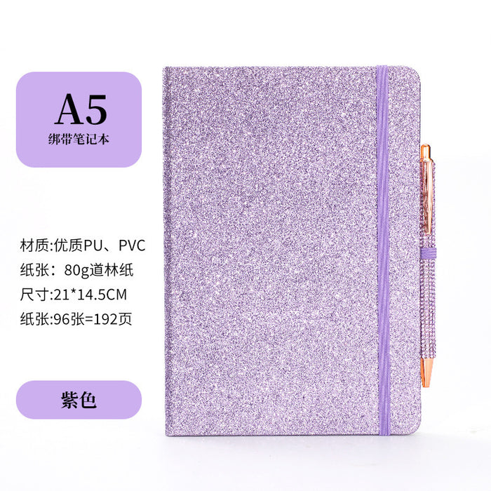 Wholesale Glitter Strap A6 Notebook Colorful Cover Creative Trends