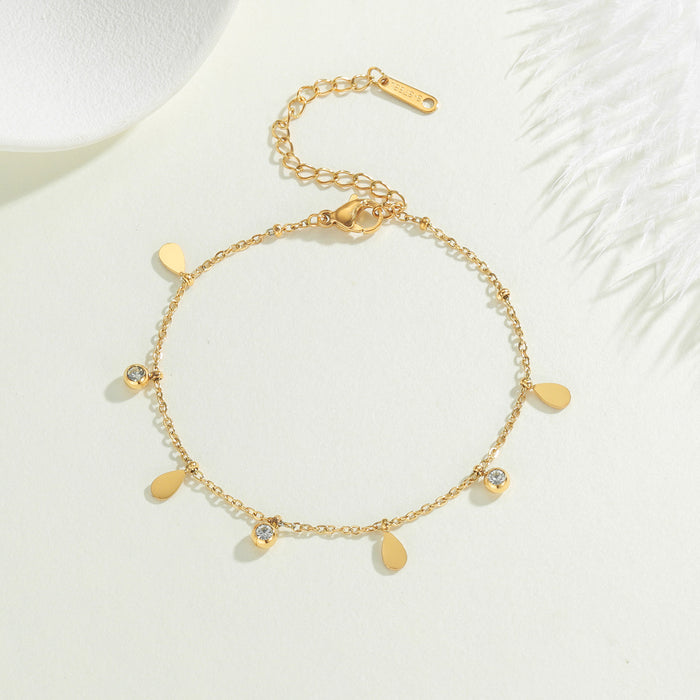Wholesale 2pcs Star  Moon  Heart  Butterfly - Simple and High-End Titanium Steel Bracelet