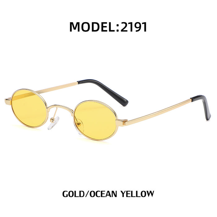 Wholesale Fashionable small frame steam retro round frame sunglasses