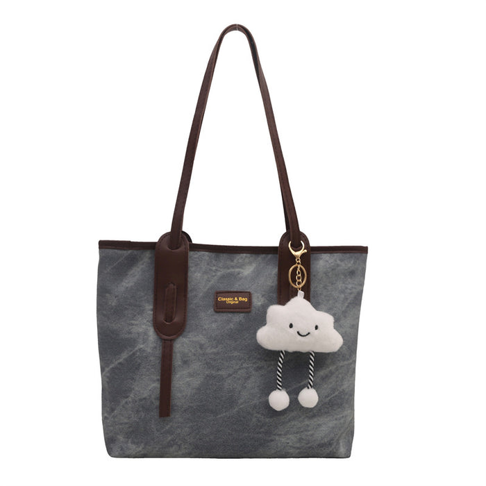 Wholesale Leisure large capacity bag with versatile texture, commuting shoulder bag, hand-held tote bag