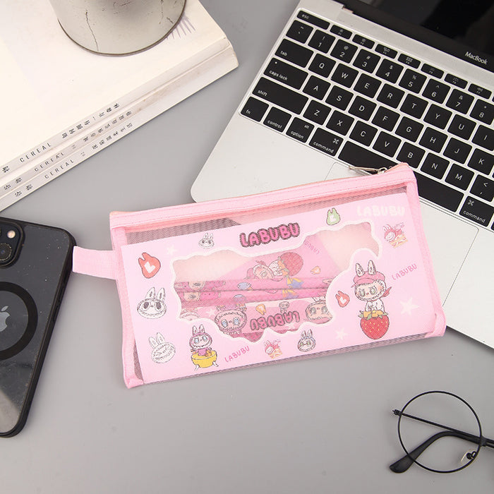 Wholesale Cartoon Monster Stationery Set Student Learning Supplies Gift Pencil Ruler Eraser Stationery