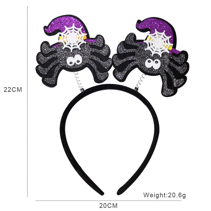 Wholesale Headband With  Bat And Pumpkin Decor Chic Party Prop Hair Accessory