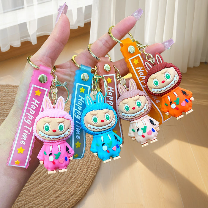 Wholesale Cartoon Plush Little Sheep Keychain Doll Car Couple Bag Pendant