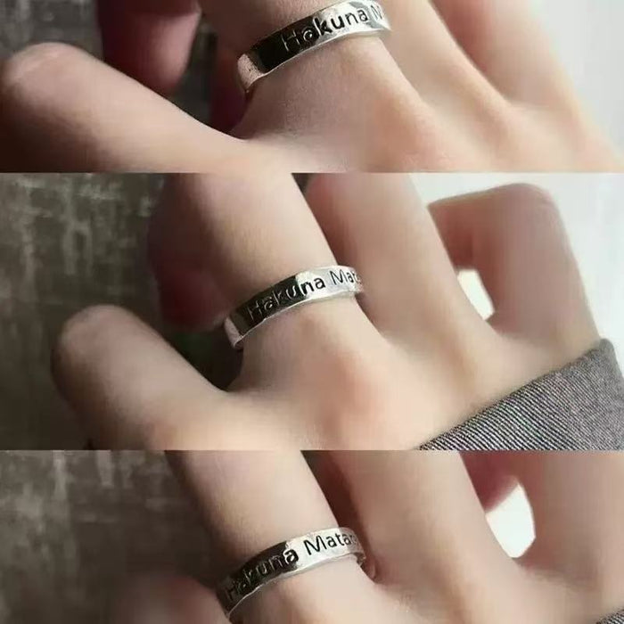 Wholesale  Ring for Men and Women  Meaning Carefree Dream Come True Couple Open Ring