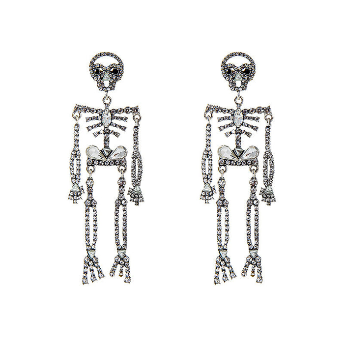 Esqueletos de halloween al por mayor pendientes largos JDC-es-jicai002