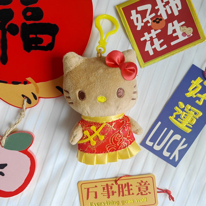 Wholesale Hawaii Beach Swimming Circle Surfing Pineapple Paradise Cat Plush Doll Pendant