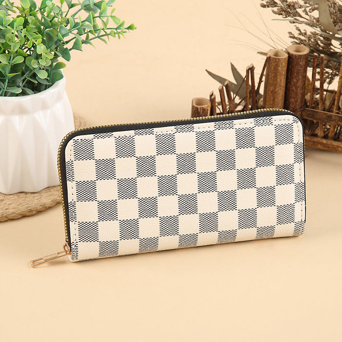 Wholesale Stylish PU Leather Multi-function Long Wallet with Card Slots MOQ≥3