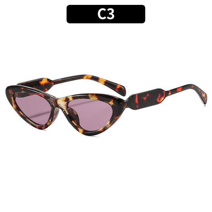 Wholesale Retro Cat Eye Sunglasses Small Frame Black Gray Lens UV400 Fashion Accessory