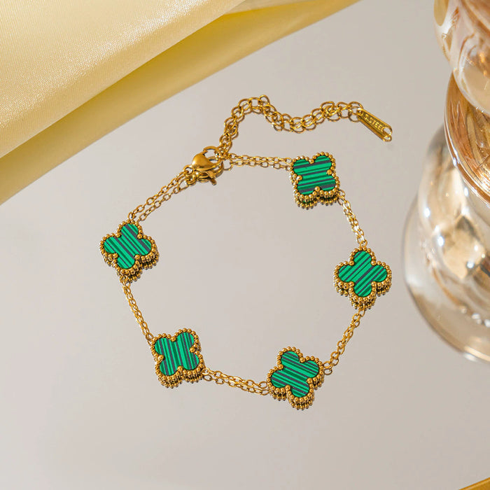 Wholesale Four leaf clover bracelet wholesale jewelry accessories new accessories niche high-end sense