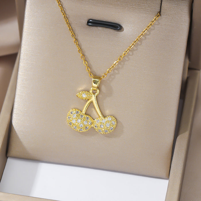 Wholesale Necklace Colored Zircon 26 English Letter Pendant Fashion Letter Pendant Jewelry