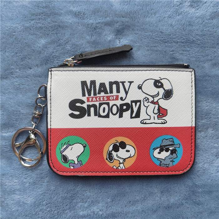 Wholesale Student Cartoon Leather Wallet with Keychain