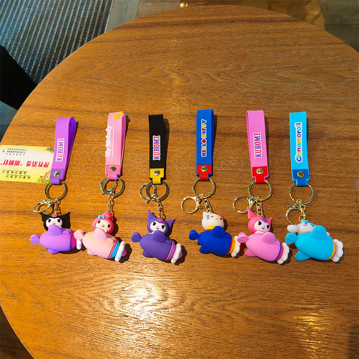 Wholesale Cartoon Doll Silicone Keychain JDC-KC-Tingm213