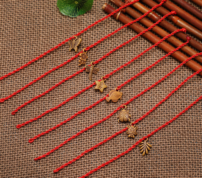 Wholesale Red rope bracelet, red rope woven bracelet