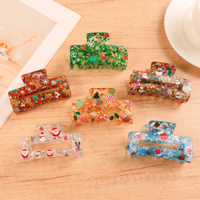 Wholesale Square Christmas themed ornament clip