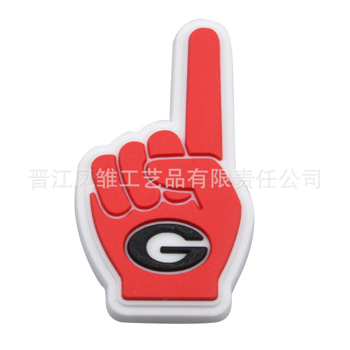 Wholesale 50pcs Rugby Series Shoes Charms detachable