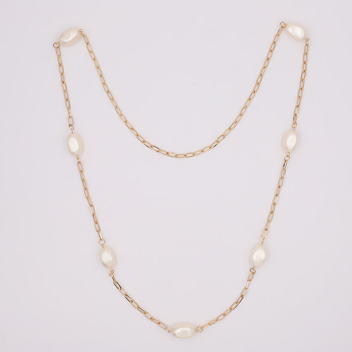 Wholesale Baroque Pearl Long Necklace JDC-NE-YaXue004