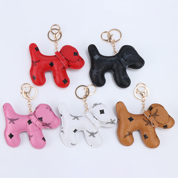 Wholesale Creative keychain leather pendant imitation leather keychain
