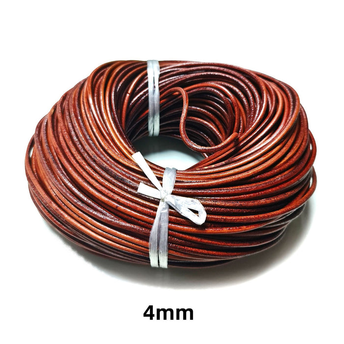 Wholesale 100pcs Round  Cowhide Rope Accessories Mobile Phone Case Leather Rope Braided Rope