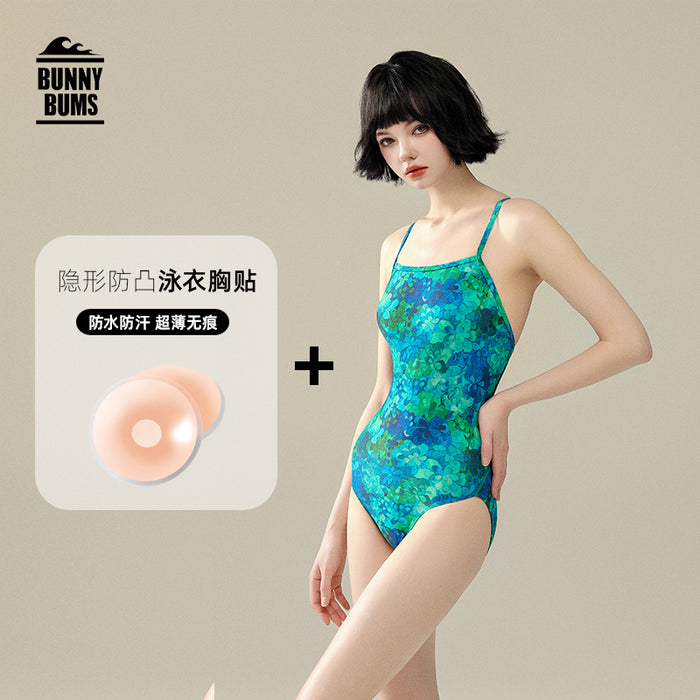 Wholesale One piece triangle swimsuit women's new style racing professional sports training one-piece sexy hot spring fashion