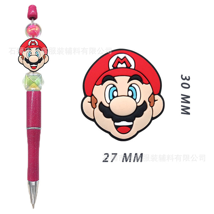 Wholesale Pen Beads PVC Double-sided Beads Ballpoint Pen Beads