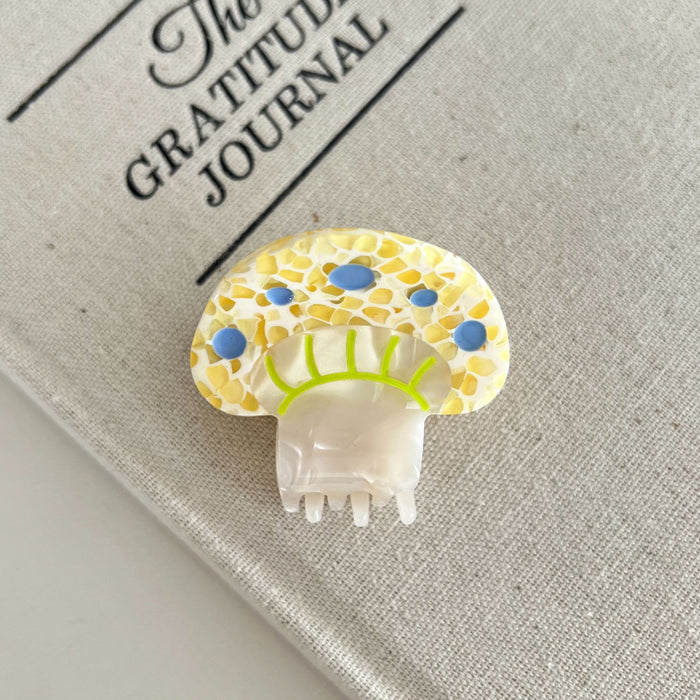 Wholesale Cute colorful mushroom hairpin female fashion small fresh bangs grabbing clip niche sweet back of the head hair accessories