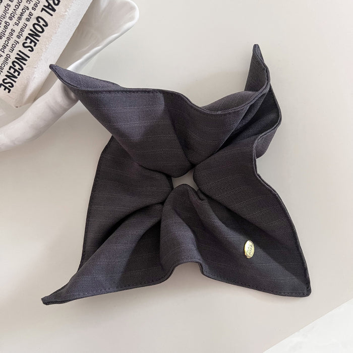 Wholesale Premium Gold Label Striped Square Scarf Hair Hoop Ponytail Disc Hair Headrope Hair Rope Hair Accessories