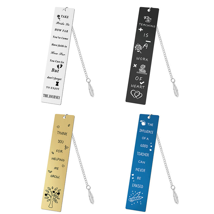 Wholesale Stainless Steel Teacher's Day Bookmark JDC-BM-GangG001