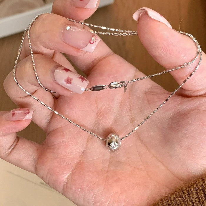 Wholesale  S925 Sterling Silver Butterfly Necklace Gift Female Niche Personalized Pendant