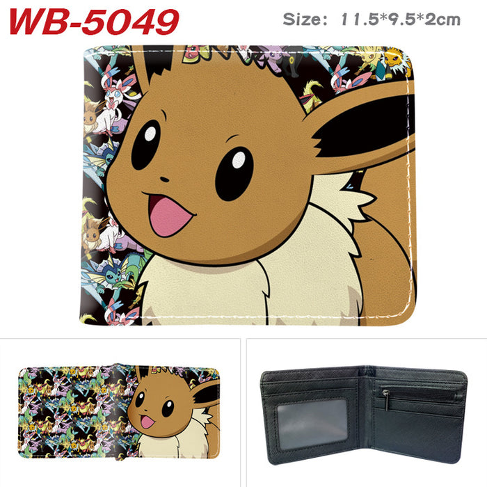 Wholesale Cute Anime Elf Pattern PU Bifold Wallet Short Card Holder Coin Purse Everyday Chic Fashion Accessory