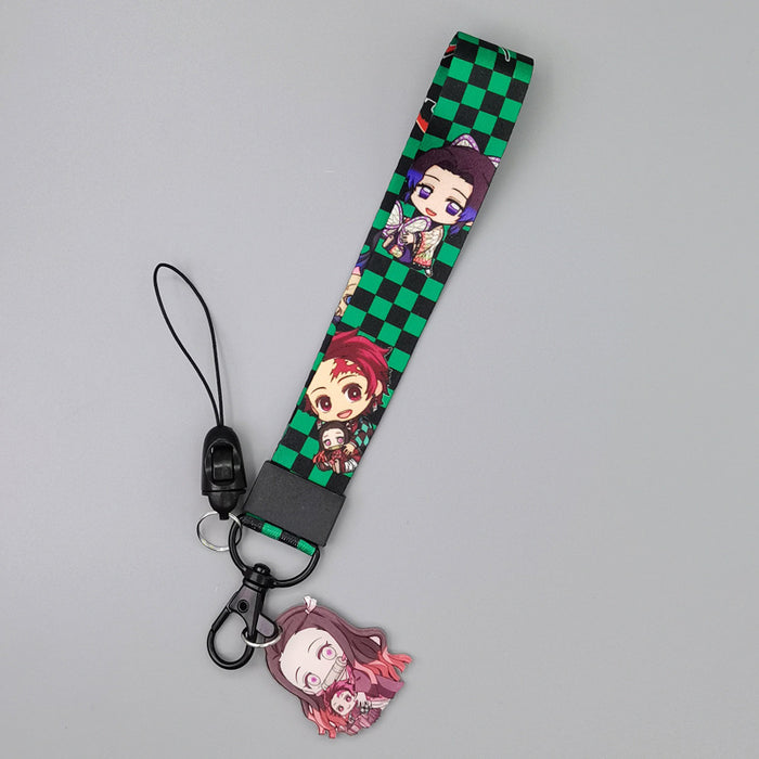 Wholesale Cartoon Lanyard Keychains Removable Wrist Strap