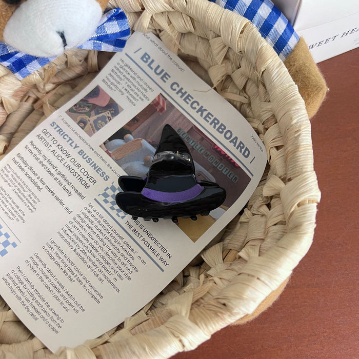 Wholesale Acrylic  series cartoon funny hair clip ghost pumpkin hair clip head bun hairpin hair accessories for women