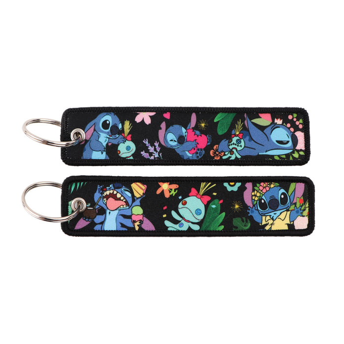 Wholesale Cartoon Cute Woven Label Lanyard Keychain JDC-KC-KKX004