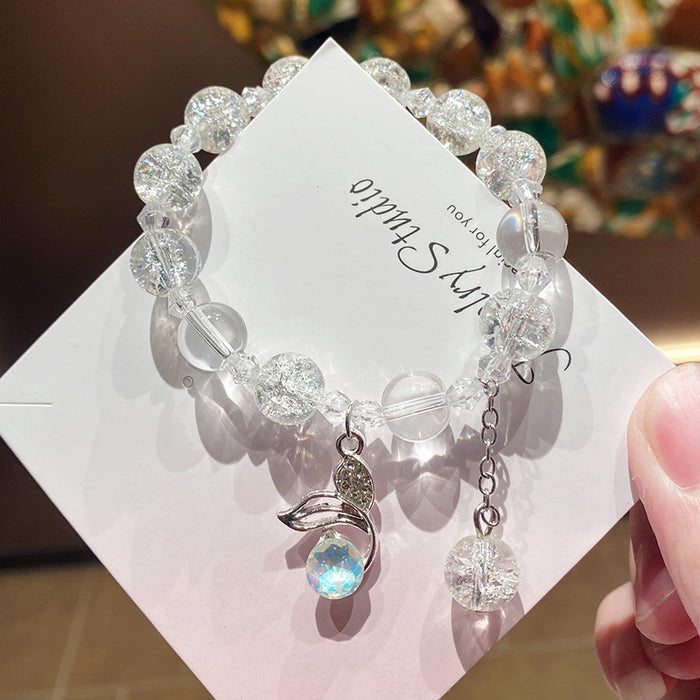 Wholesale Fish Tail Glass Beaded Bracelet Handmade Fashion Jewelry Accessory MOQ≥3