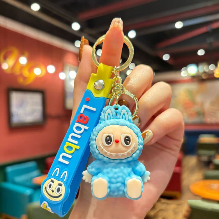 Wholesale Cartoon Sitting Keychain Cute Bucktooth Little Lamb Pendant Gift