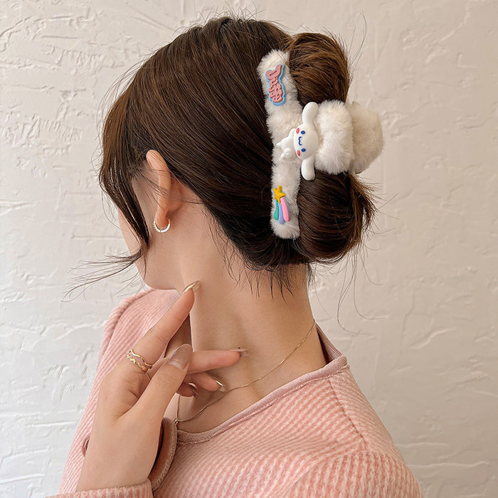 Wholesale Cute cartoon large plush hair clip