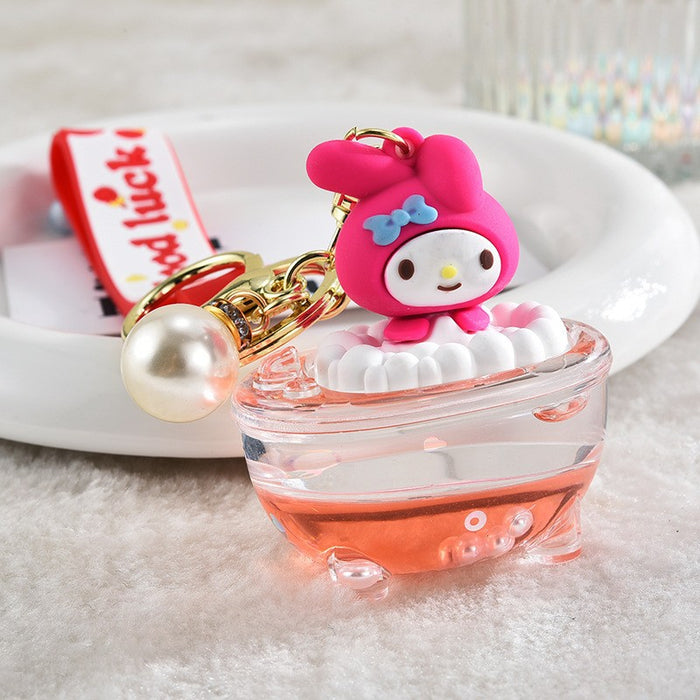 Wholesale Cartoon Quicksand Swim Ring Keychain