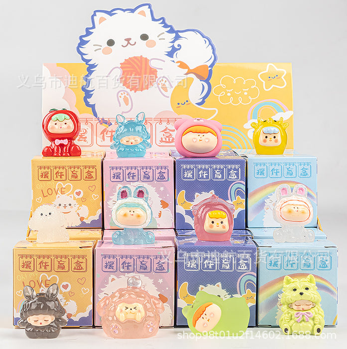 Wholesale 12 PCS Cute cartoon mascot blind box figurines toy