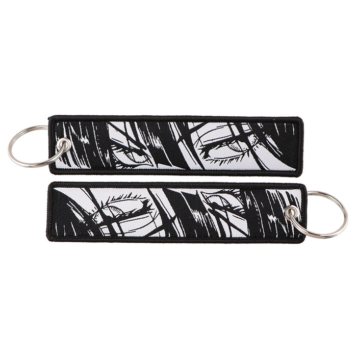Wholesale Stylish Anime Woven Label Keychain Lanyard For Campus ID Card Casual Fashion Accessory Gift